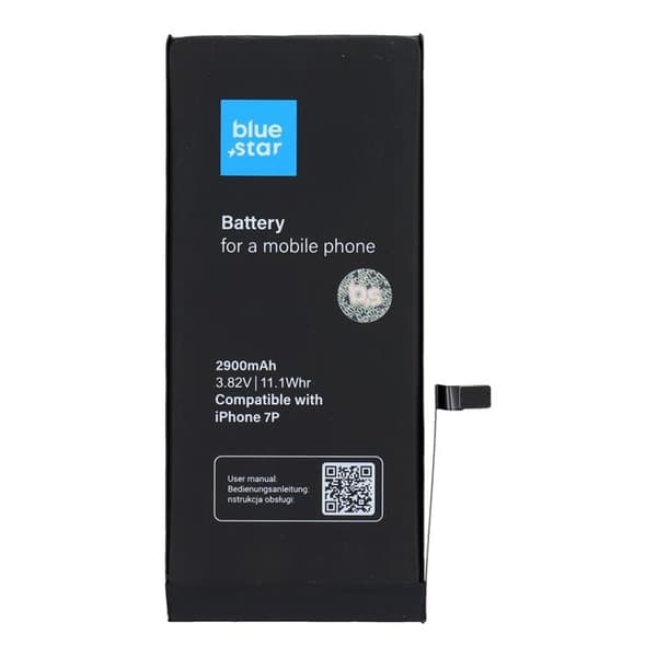 Blå stjerne iPhone 7 Plus batteri HQ 2900 mAh