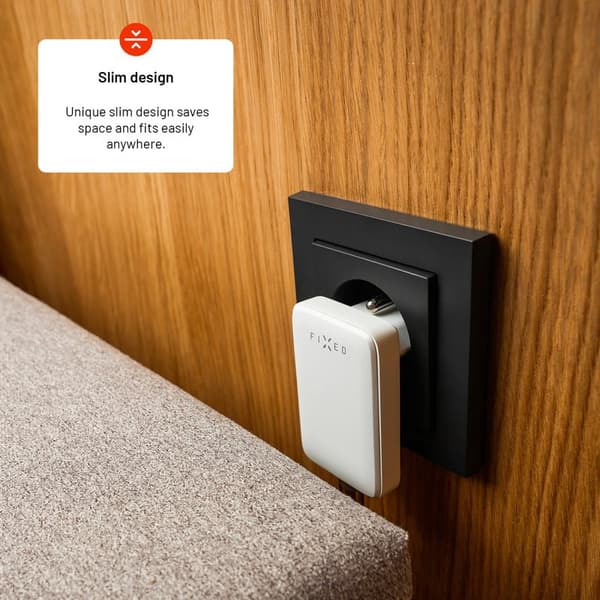 FIXED Slim GaN 90 Super Hurtig 1x USB-C oplader 30W Hvid