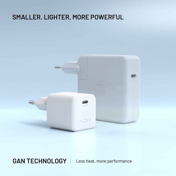 FIXED Super Hurtig Mini Hjemmeoplader USB-C PD 65W Hvid