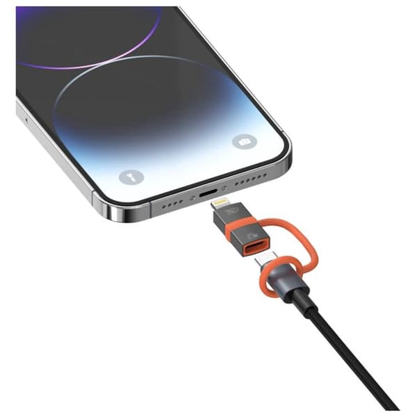 [2-pak] 4smarts USB-C til Lightning Adapter 27W - Grå