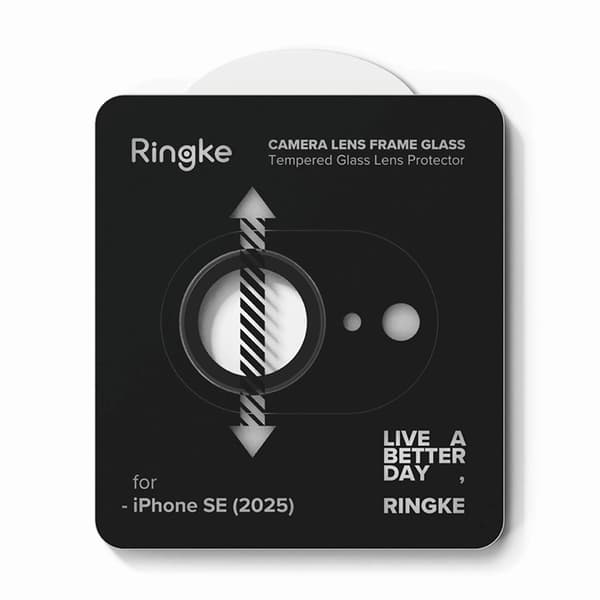 Ringke [2-Pack] iPhone 16e Härdat Glas Kameraskydd Ram