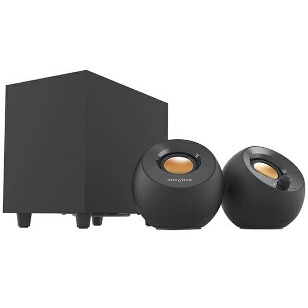 Creative Desktop Højttalere med Subwoofer Pebble Plus 2.1 - Sort