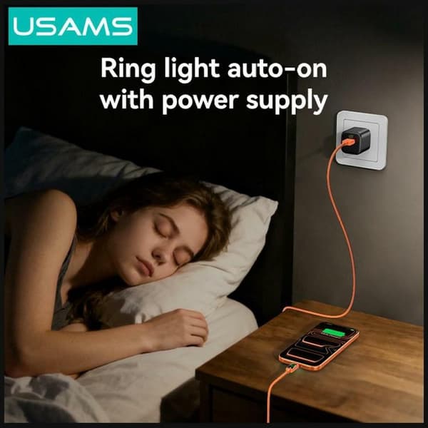 USAMS USB-C til USB-A 18W Kabel 1.2m U92 - Sort