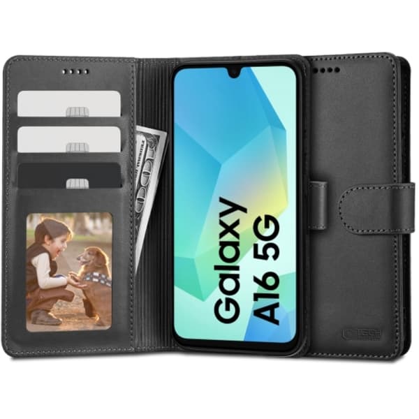 Tech-Protect Galaxy A16 4G/5G Lompakkokotelo - Musta