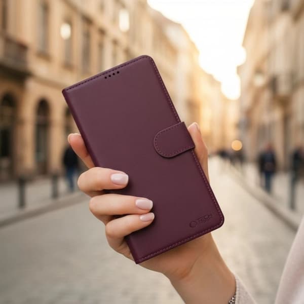 Tech-Protect Plånboksfodral För Galaxy A27 - Mulberry
