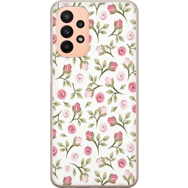 Telefontaske til Samsung Galaxy A23 med blomster