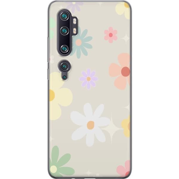 Xiaomi Mi Note 10 Pro telefonetui med fejede blomster