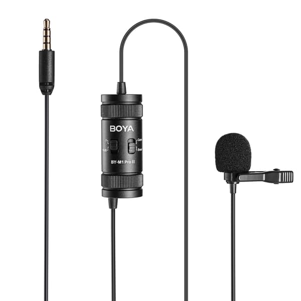 BOYA Langallinen Lavalier-mikrofoni BY-M1 Pro II - Musta