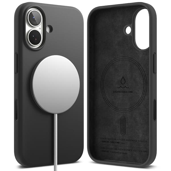 Ringke Telefontaske til iPhone 17 Magsafe Magnetisk Silikone - Sort