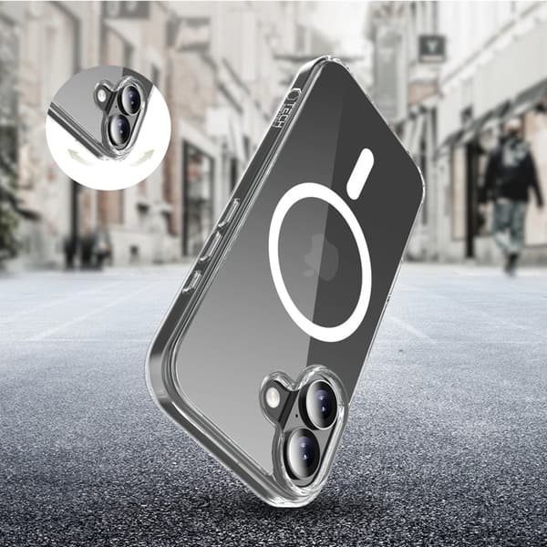 Tech-Protect Mobilskal till iPhone 17 Magsafe Flexair Hybrid - Clear