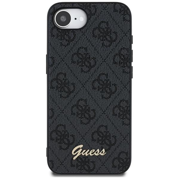 Guess Mobilskal till iPhone 16e MagSafe 4G Script Logo - Svart