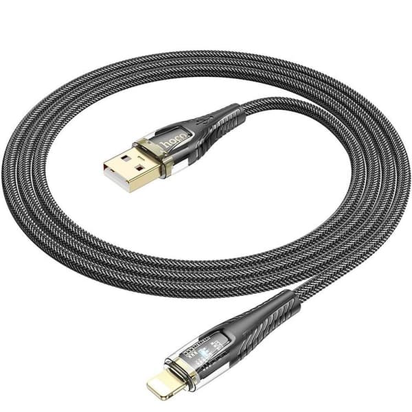 HOCO USB-A til Lightning Kabel 2.4A 1.2m U121 - Sort