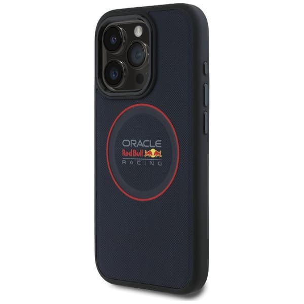 Red Bull Mobilskal till iPhone 15 Pro Max MagSafe Leather Red Ring