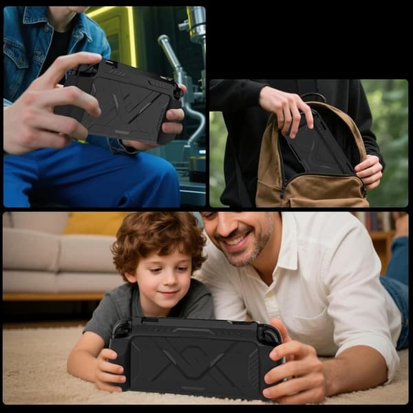Tech-Protect Nintendo Switch 2 Fodral Carbonox - Svart