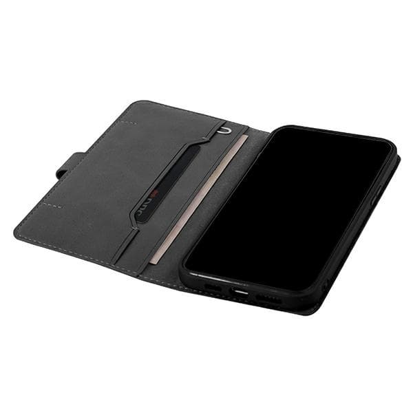 UNIQ iPhone 12 Pro Max Plånboksfodral Journa - Mörkgrå