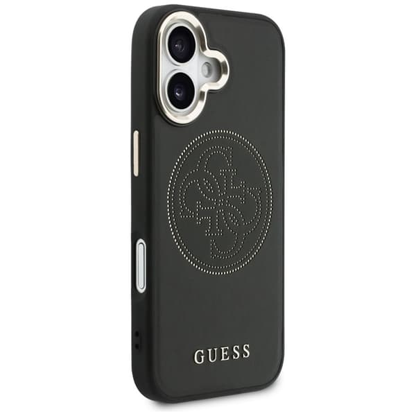 Guess Mobilcover til iPhone 17 MagSafe Perforated 4G - Sort