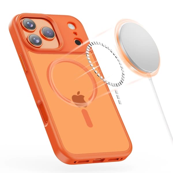 Tech-Protect Mobilskal till iPhone 17 Pro Max Magsafe Matte - Cosmic Orange