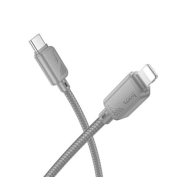 HOCO USB-C til Lightning Kabel 27W 1m X113 - Grå