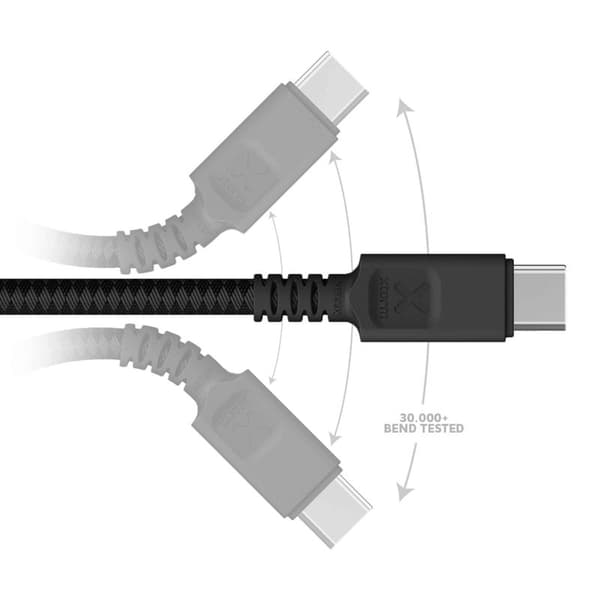 Xtorm Next Gen USB-A / USB-C kabel 3m Svart