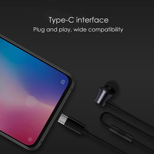 Original Stereo Headset Xiaomi HSEJ04WM USB-C Sort