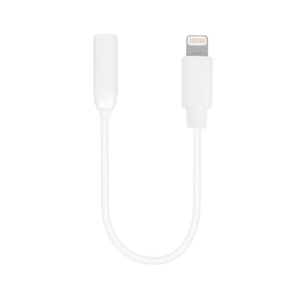 Vivanco Lydadapter Lightning MFI til 3.5mm hun 10cm Hvid
