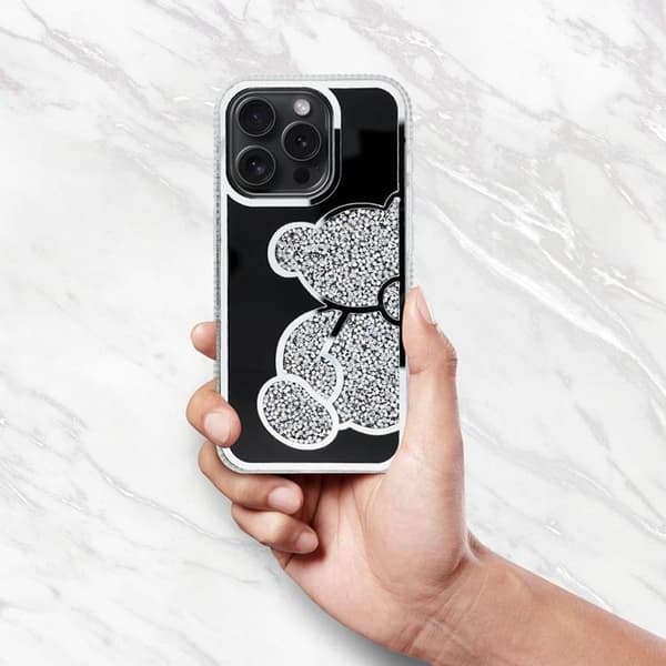 Mobilskal till iPhone 12 Pro Teddy Bear - Silver