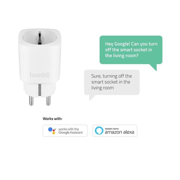 HOMBLI EU Smart Plug Promo Pack 2+1 Vit