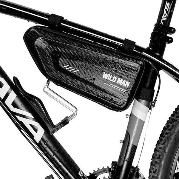WildMan Cykelrammetaske Med Lås 1.5L E4 - Sort