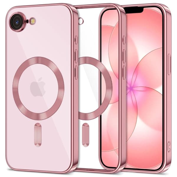 Tech-Protect Mobilskal För iPhone 16e/17e Magsafe Magflex - Rosa Guld