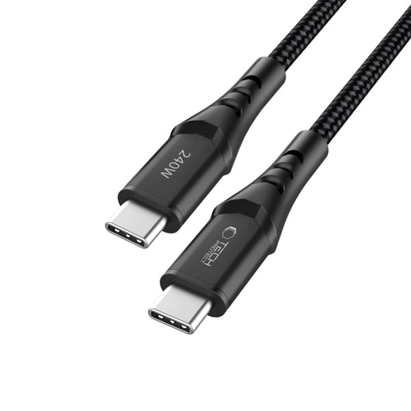 Tech-Protect USB-C til USB-C kabel Ultraboost 1m 240W QC 3.0 - Sort