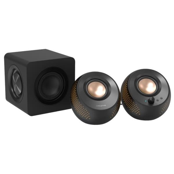 Kreative computerhøjttalere med subwoofer Pebble X Plus 2.1 - Sort