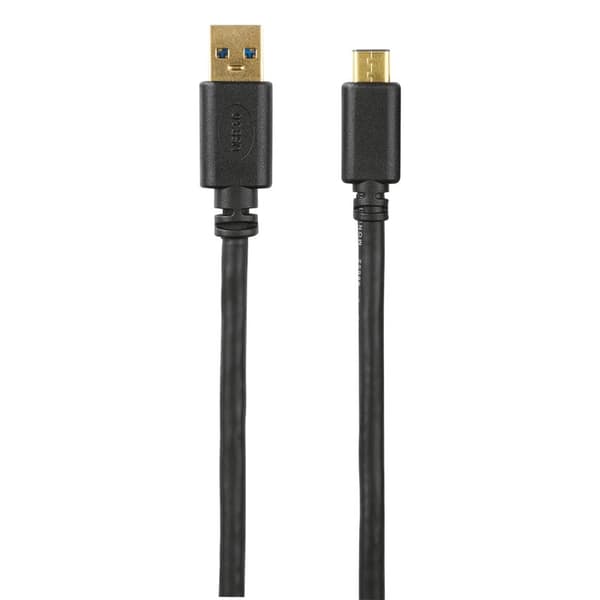 HAMA Kabel USB-C-USB-A 3.1 Han/Han Guld Sort 1,8m