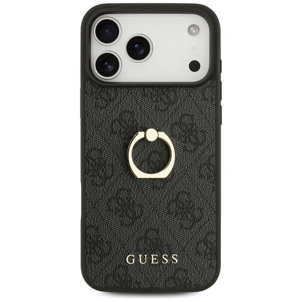 Guess Mobilskal till iPhone 17 Pro Max Ringställ - Svart