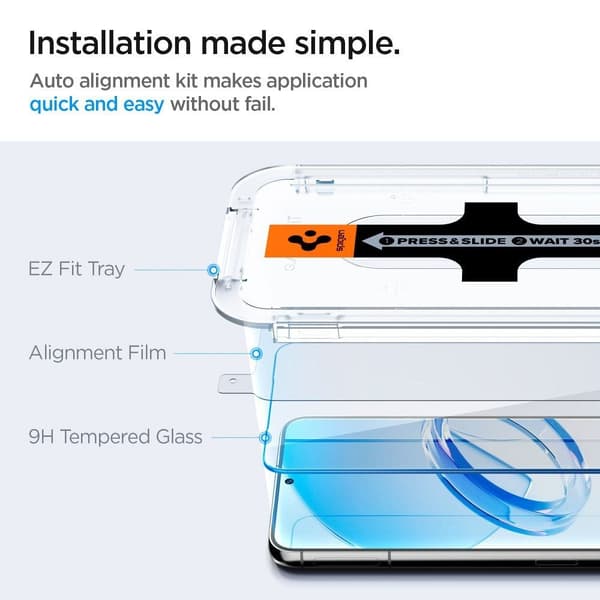 Spigen GLAS.TR "EZ FIT" 2-pack för Samsung S23 PLUS