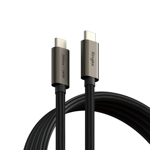 Ringke USB-C - USB-C -kaapeli 2m - Musta