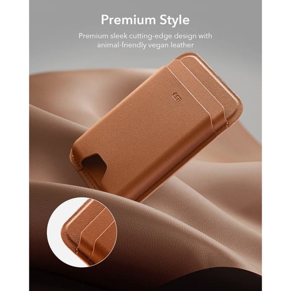 ESR MagSafe Kortholder Magnetisk Classic RFID - Brun