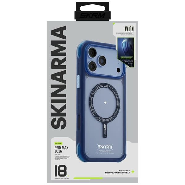 Skinarma Mobilskal För iPhone 18 Pro Max/17 Pro Max Magsafe Avion - Blå