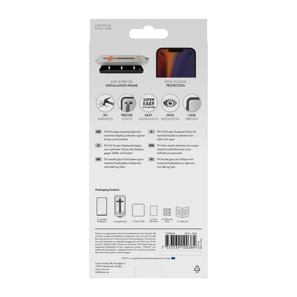 X2O Full Screen Skyddsglas Apple iPhone 17e/16e