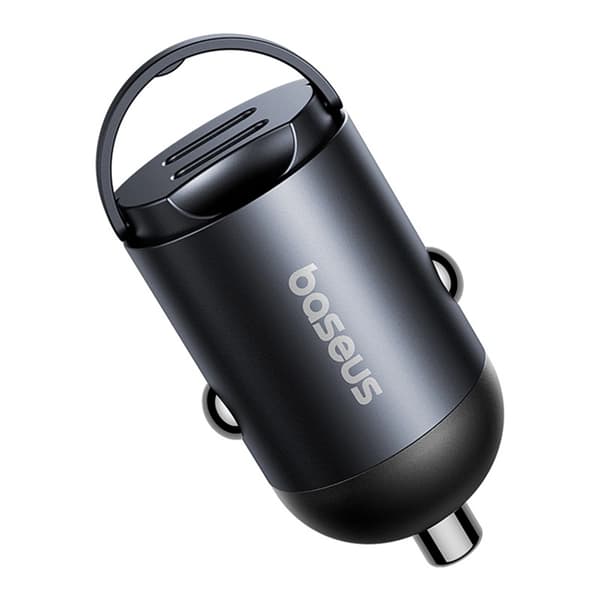 Baseus Billaddare 2x USB-C 30W Tiny Star - Svart