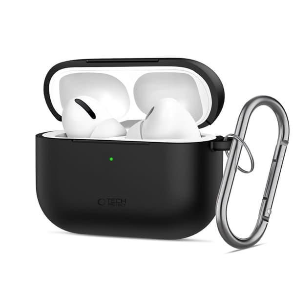 Tech-Protect Apple Airpods Pro 3 Etui Silikone Krog - Sort