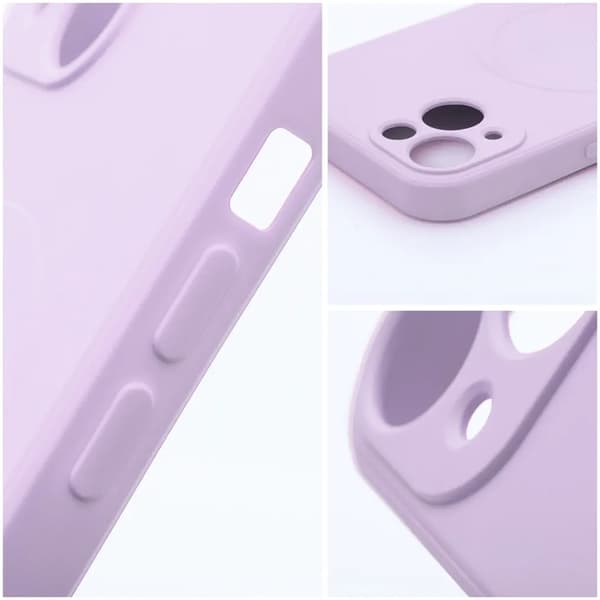 Mobilskal för iPhone 18 Pro Magsafe Silikon Edge - Rosa