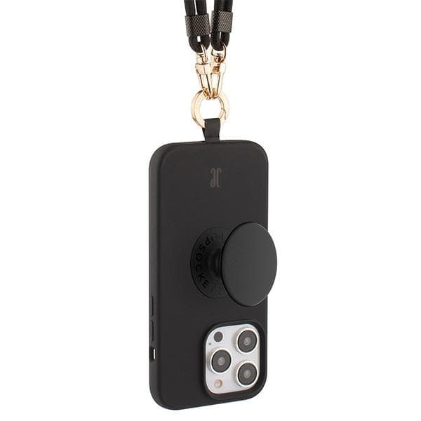 Just Elegance Telefontaske til iPhone 15 Pro 3in1 PopGrip - Sort