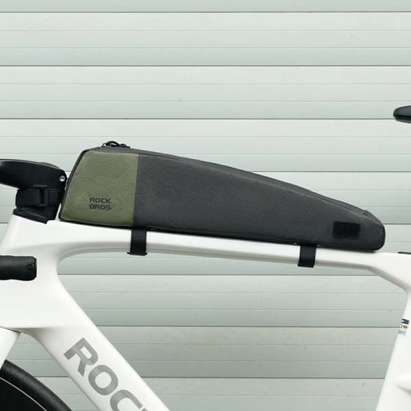 Rockbros Cykeltaske til overrør 0.9L DB005 - Grøn/Sort