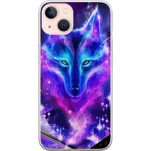 Telefontaske til Apple iPhone 13 mini med Neon Wolf