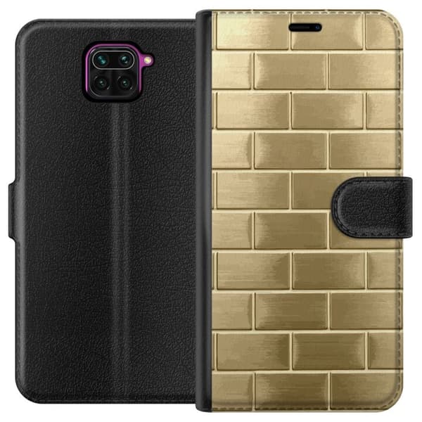 Pung Taske til Xiaomi Redmi Note 9 med gyldne mursten