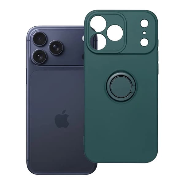 Mobilcover til iPhone 18 Pro Max Silikone Ring - Grøn