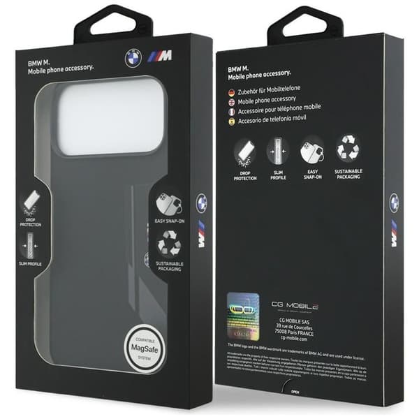 BMW Mobilskal till iPhone 17 Pro Max MagSafe Silikon Vertical Logo