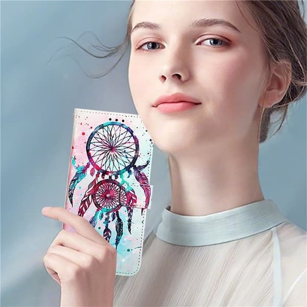 iPhone 16 Pro Plånboksfodral Printing Pattern Med Rem
