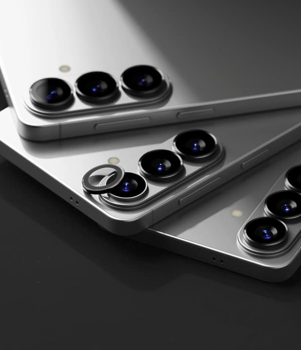 [2-Pack] Ringke kameradæksel hærdet glas til Galaxy S26/S26 Plus - Sort