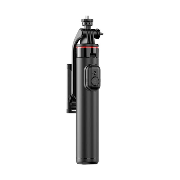 Selfiestick Teleskop Stativ 1.3m Med Mobiltelefonholder - Sort